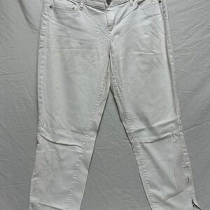 White Modern Skinny Ankle Sarah Taylor Jeans